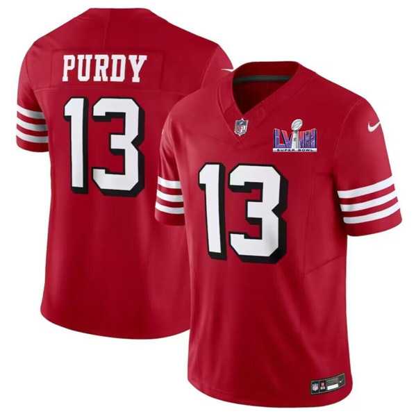 Men & Women & Youth San Francisco 49ers #13 Brock Purdy New Red 2024 F.U.S.E. Super Bowl LVIII Patch Vapor Untouchable Limited Jersey,We sell and wholesale Men & Women & Youth San Francisco 49ers #13 Brock Purdy New Red 2024 F.U.S.E. Super Bowl LVIII Patch Vapor Untouchable Limited Jersey on line form chian!